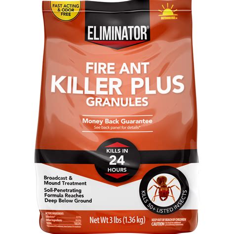 Buy Eliminator Fire Ant Killer Plus Granules Kills 50 Listed Insects 3 Lb Bag Online At