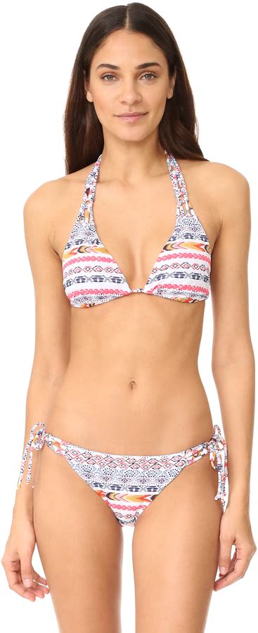 Shoshanna Multi String Bikini Top ShopStyle Two Piece Swimsuits