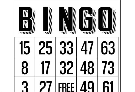 1200 Printable Bingo Cards 1 Per Page Party Favors Supplies For All