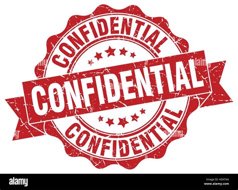 Confidential Stamp Sign Seal Stock Vector Image And Art Alamy