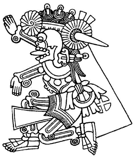 Drawing Aztec Mythology Gods And Goddesses Printable 4160 The Best