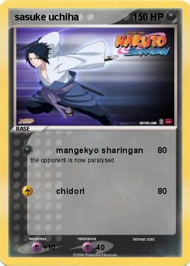 Pokémon Sasuke Uchiha 62 62 Mangekyo Sharingan My Pokemon Card