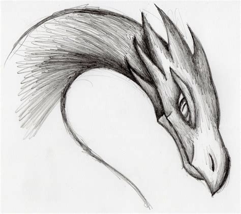 Dragon Sketch Easy Drawing Good Sketch