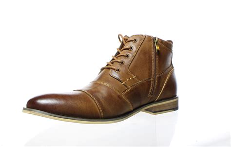 Steve Madden Mens Jabbar Dark Tan Ankle Boots Size Ebay