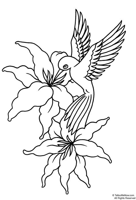 Tattoo Flower Stencil Art