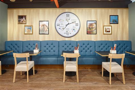 Tesco Cafe Rebrand - seating area #Tesco #Cafe #seating #wallart #restaurant #refurb #rebrand 
