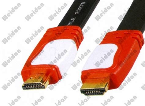 China 2019 Cheapest Dual Color Hdmi Flat Cable V20 Photos And Pictures