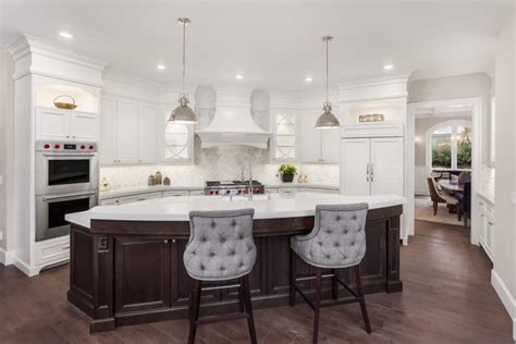 There are many kitchen island lighting decorating ideas. 100 Kitchen Islands With Seating for 2, 3, 4, 5, 6 and 8 ...