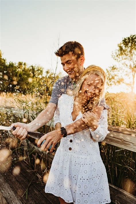 how to pop champagne for your engagement photos images by nic engagement picture outfits