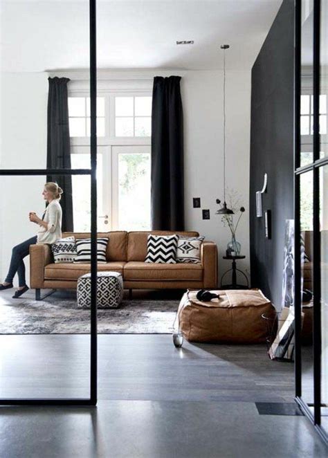 Le gris et le marron sont deux teintes neutres et très élégantes. Quelle couleur pour un salon? 80 idées en photos! | Salon ...
