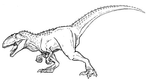 Coloriage Jurassic World 3 Giganotosaurus Shantyrtmb