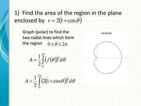 ppt area and arc length in polar coordinates powerpoint presentation id 2055328