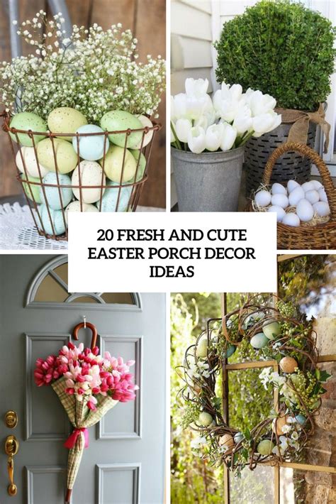 If you are visiting from melissa's at 320 sycamore, pippin and eowyn the pomeranians welcome you to our humble abode! 20 Fresh And Cute Easter Porch Décor Ideas - Shelterness