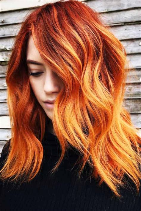 Trendy Hair Color Copper Burnt Orange Ombre Orangehair Redhair