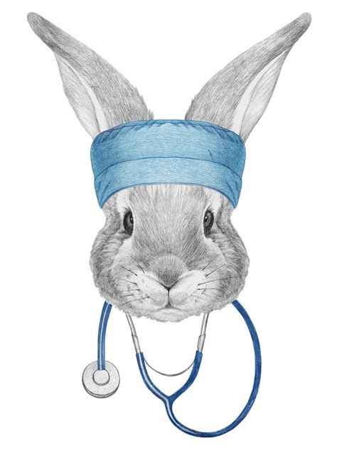 Rabbit The Doctor Cartoon Stock Vector Illustration Of Bunny 22474997