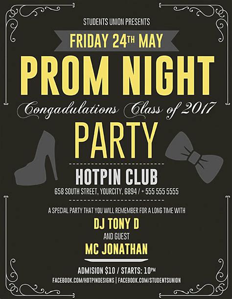 9 Prom Flyer Designs And Templates Psd Ai