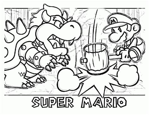 Bowser Printable Coloring Pages Coloring Home