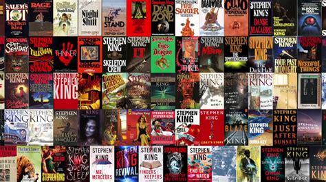 Stephen King Book Covers Collage