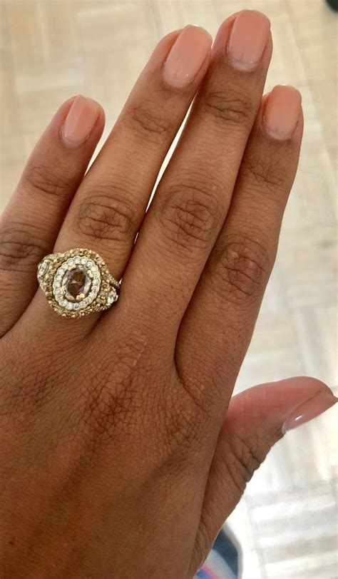Please refer to sale terms tab for definition. 2.09 Carat Fancy Brown Natural Diamond Engagement Ring For Sale at 1stdibs