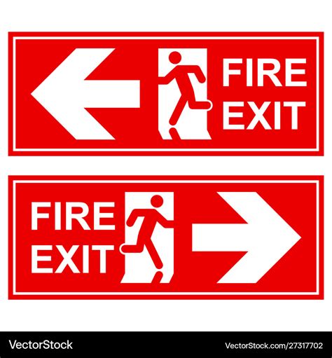 Fire Exit Sign Right Arrow Ubicaciondepersonascdmxgobmx