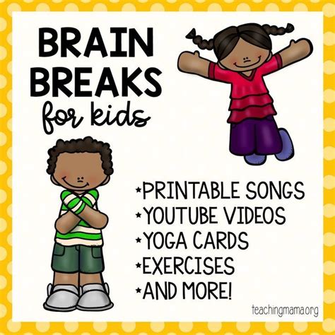Brain Breaks For Kids Brain Gym For Kids Brain Breaks For