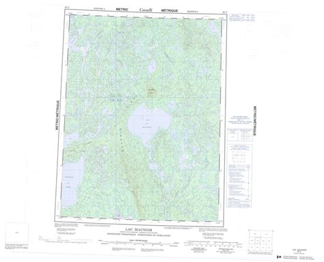 Buy Lac Maunoir Topo Map 096n Yellowmaps Map Store