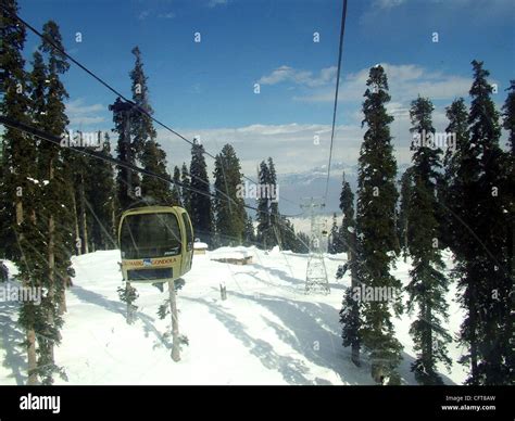 A View Of Gulmarg Gondola In Gulmarg Kashmir India This Cable Car
