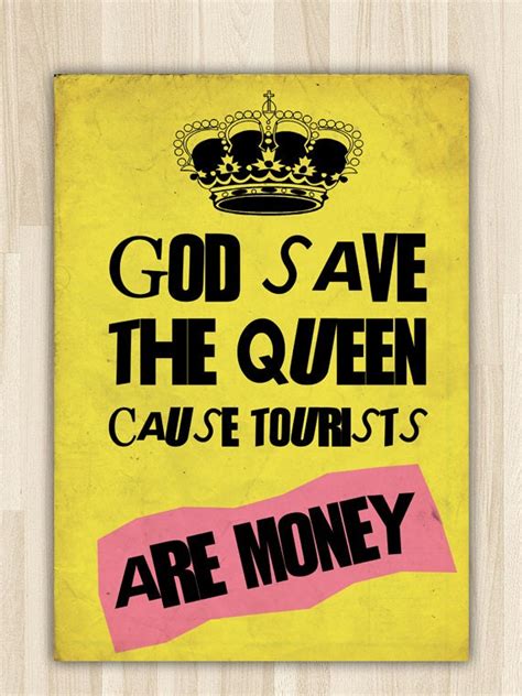 Items Similar To God Save The Queen Sex Pistols Poster Print Art On Etsy