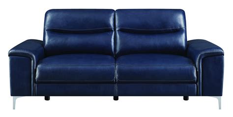 Free shipping on everything* at overstock. Modern Blue Leather Upholstery Power sofa Largo by Coaster ...