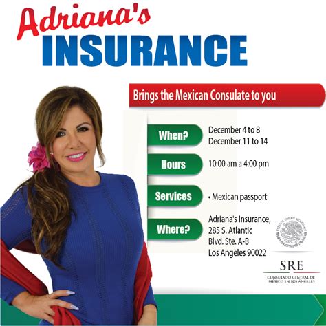 We did not find results for: Adriana's Insurance Brings the Mexican Consulate to Its East L.A Location