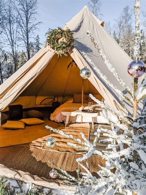 A Winter Glamping Story Nordic Stretch Tents