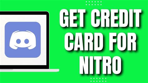 How To Get Credit Card For Discord Nitro New And Updated 2023 Youtube