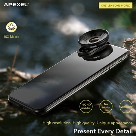 Apexel Hd 10x Super Macro Lens Micro Lenses With Universal Clip For