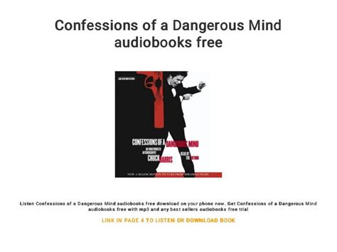 Confessions Of A Dangerous Mind Audiobooks Free