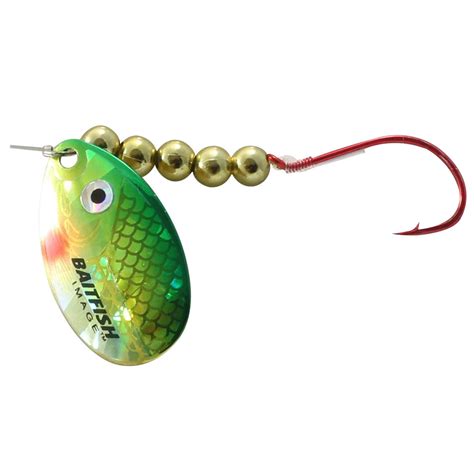 Northland Baitfish Spinner Lure Rig Yellow Perch Sz 1 Hook 60in