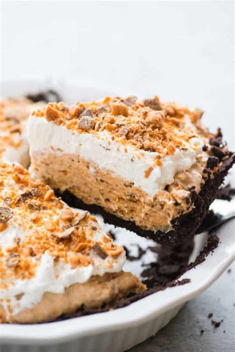 Butterfinger Pie Has An Oreo Crust Creamy Butterfinger Filling And
