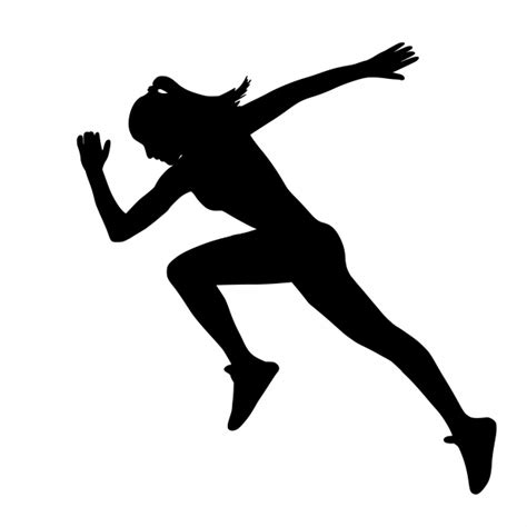 Woman Running Silhouette Free Stock Photo Public Domain Pictures