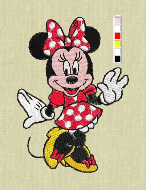 Minnie Mouse Embroidery Design Minnie Embroidery Design Disney
