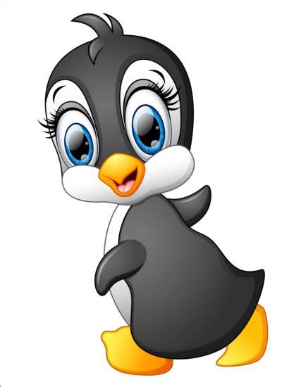 Lovely Penguin Cartoon Set Vectors 02 Welovesolo