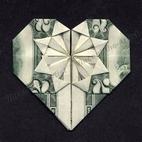 Two Dollar Bill Origami Heart Great T Idea Made From Real Money