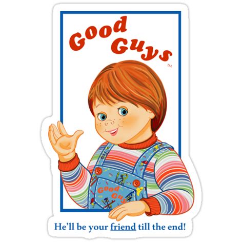 Childs Play Good Guys Chucky Stickers By Rg Love Redbubble