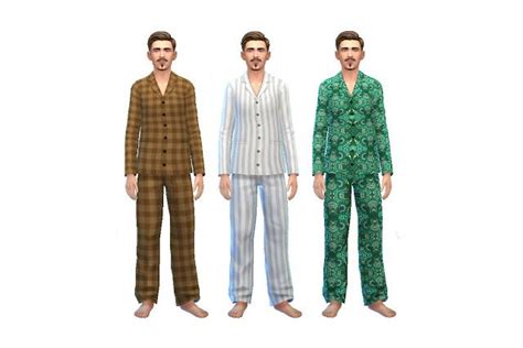History Lovers Sims Blog Ts4 Early 1900s Style Mens Pyjama