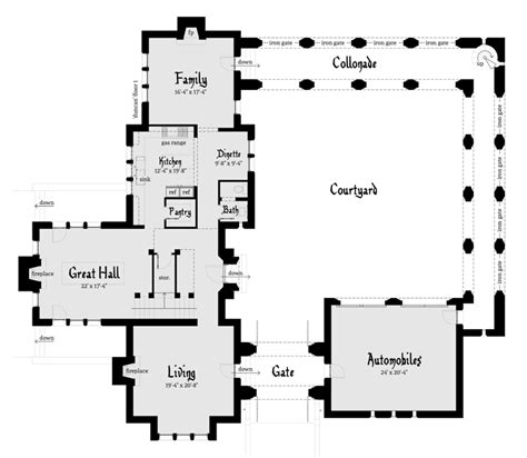 European Style House Plan 70809 With 3 Bed 4 Bath 2 Car Garage