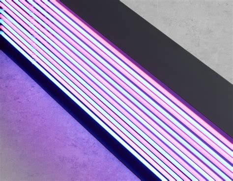 Blue And Pink Neon Straights 160cm X 42cm Click Image For Details