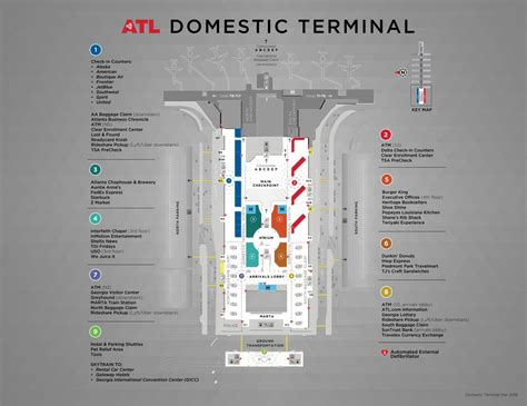 Atl International Airport Map Atl International Airport Map