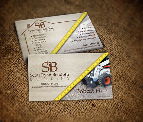 Carpentry Business Card Design For A Company By Nelsur Design 4017123