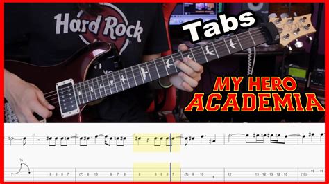 Hero Too My Hero Academia Guitar Cover『tab』 Youtube