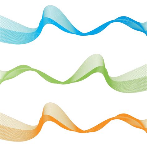Abstract Color Wave Flow Design Digital Wave Clean Vector Digital
