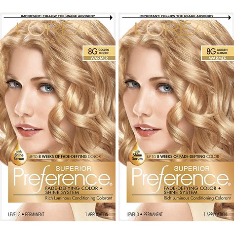 L Oreal Paris Superior Preference Golden Blonde Hair Color Fade Defying