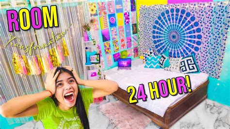 Transforming My Room In 24 Hoursextreme Makeover Challenge Room Tour 2020🌻 Youtube
